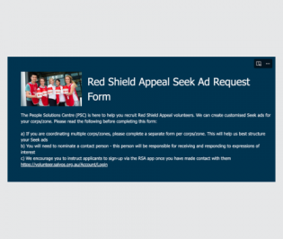 RSA - Seek Ad Request Form