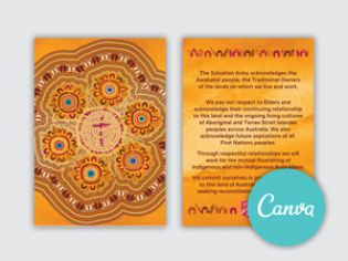 Acknowledgement of Country Lanyard - Canva editable