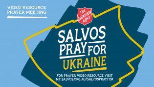 Salvos Pray for Ukraine - video resource