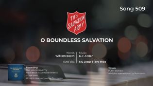 Song 509 O Boundless Salvation 4 Verses PIANO MP4