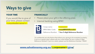 Ways to Give - Corps Powerpoint Template