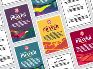 A year of prayer - devotional cards  