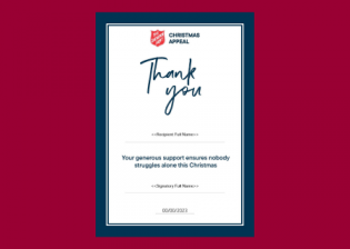 Christmas Appeal Thank You Certificates - Editable and Mail Merge