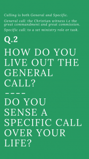 Questions kit for The Shape of Calling