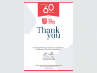 60 Year Volunteer Certificate