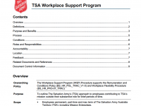TSA Workplace Support Program procedure