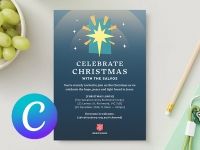 Christmas 2026 – A3 Canva Poster + Invitation Card Canva