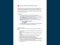 RSA - 30 Social Media Post Ideas