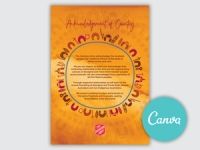 Acknowledgement of Country - Canva editable A3 poster