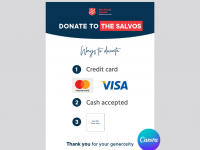Community Collection Sign - Payment Types  (Canva-editable) 