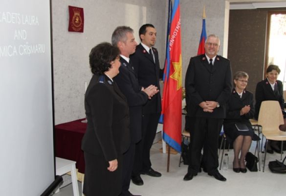 First officers commissioned in Romania