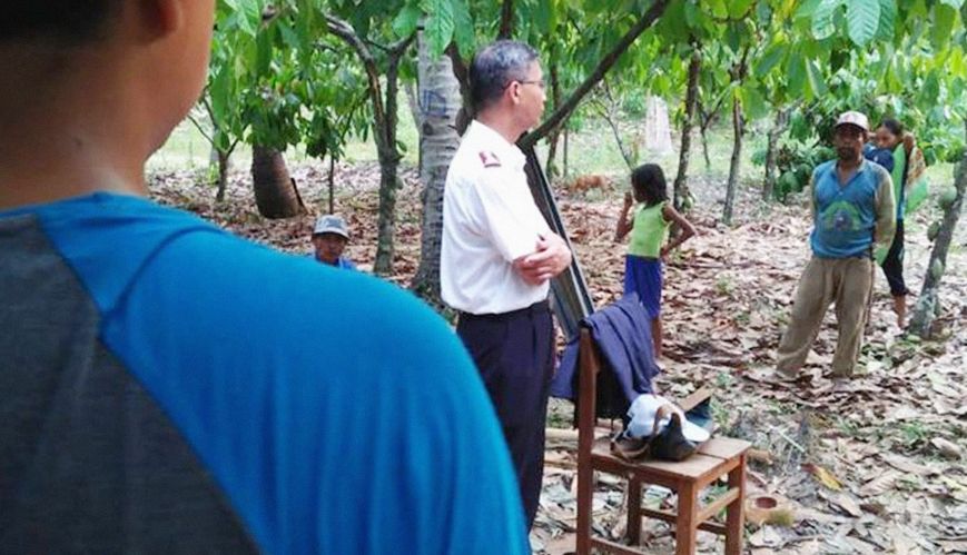 Senior Salvation Army officer makes emotional return to devastated Palu
