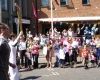 Corps Joins Community to Welcome Torch Relay