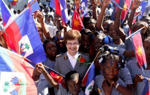 The General Witnesses Progress in Haiti